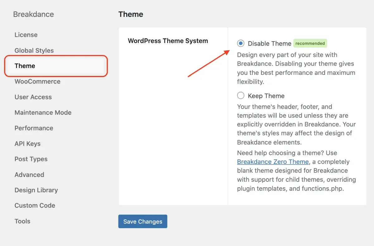 WordPressのテーマをオフにできる