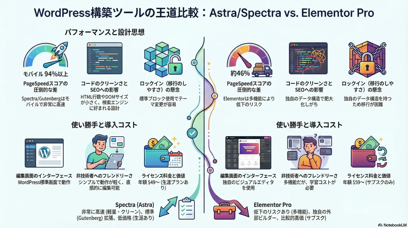 astra&spectra VS Elementor